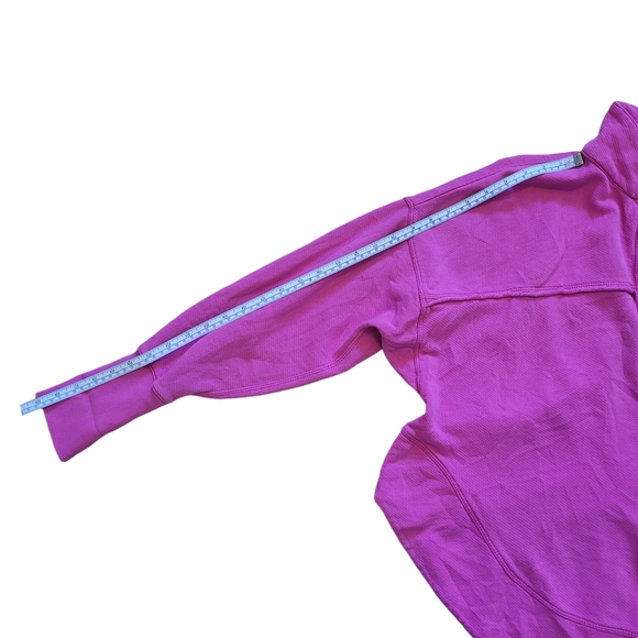 Pilcro by Anthropologie Spliced Henley Longsleeve Neon Pink Glow Top, Size M - Picture 13 of 15